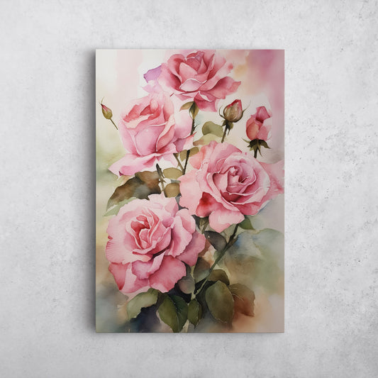 Rose Watercolor – Floral Botanical Art