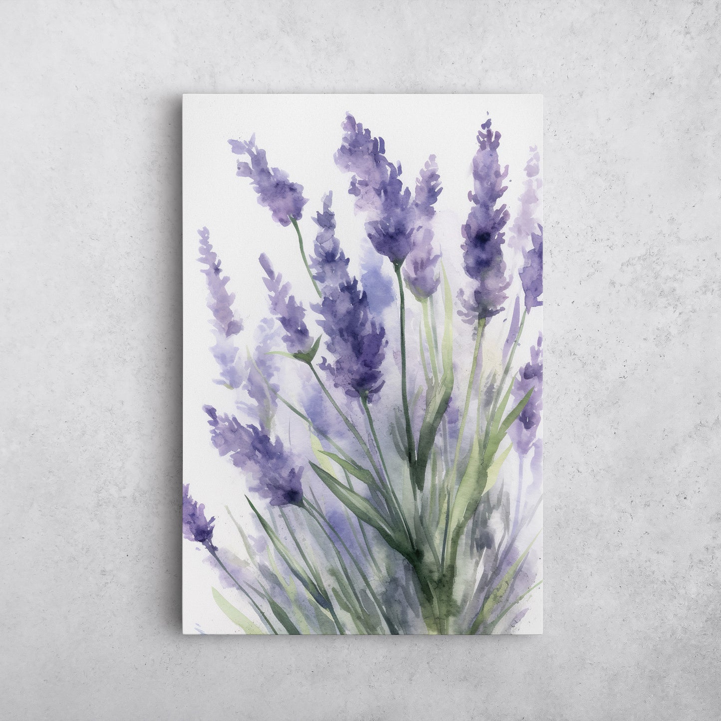 Lavender Watercolor – Violet Floral Botanical Art