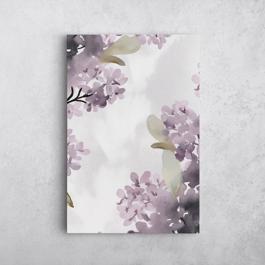 Lilac Watercolor – Violet Floral Botanical Art
