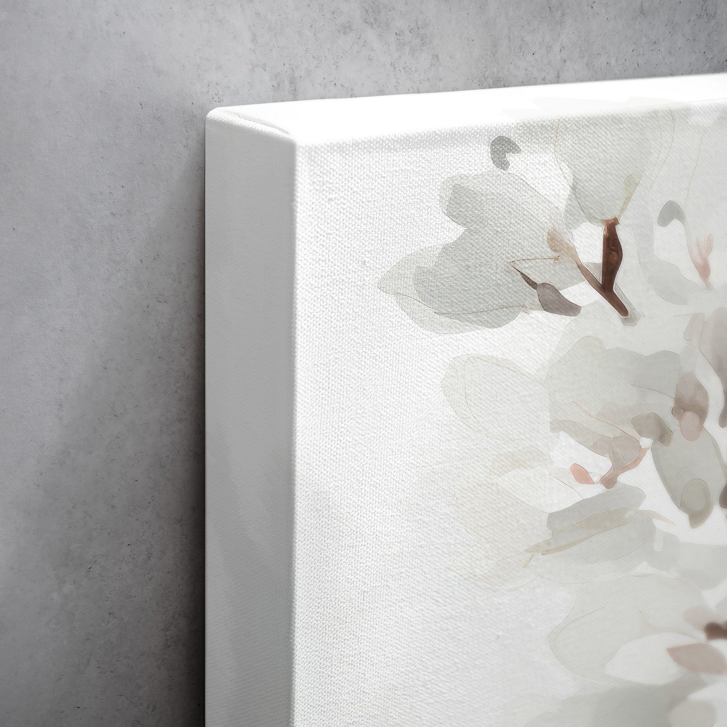Snapdragon Watercolor – White Floral Botanical Art