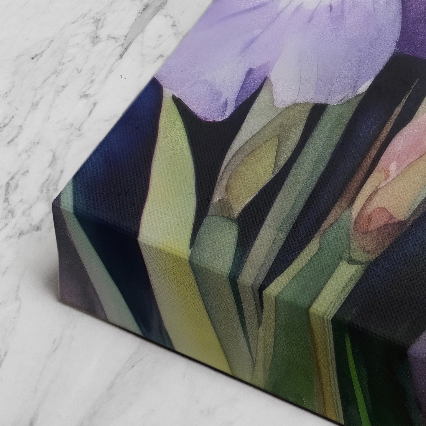 Iris Watercolor II – Violet Floral Botanical Art