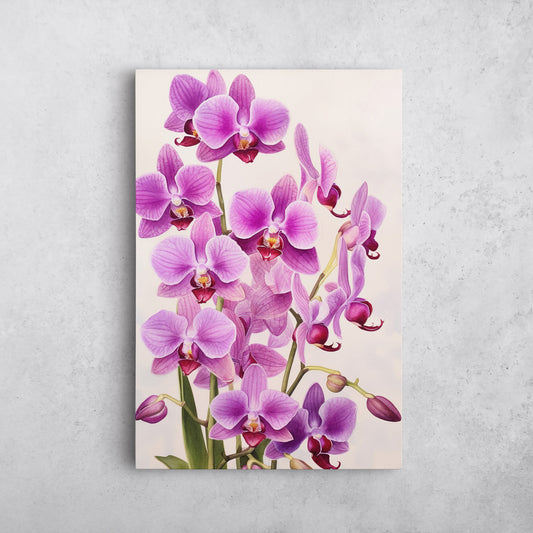 Orchid Watercolor – Pink Floral Botanical Art