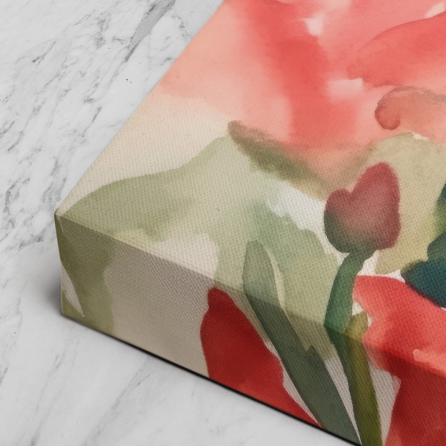 Snapdragon Watercolor – Red Floral Botanical Art